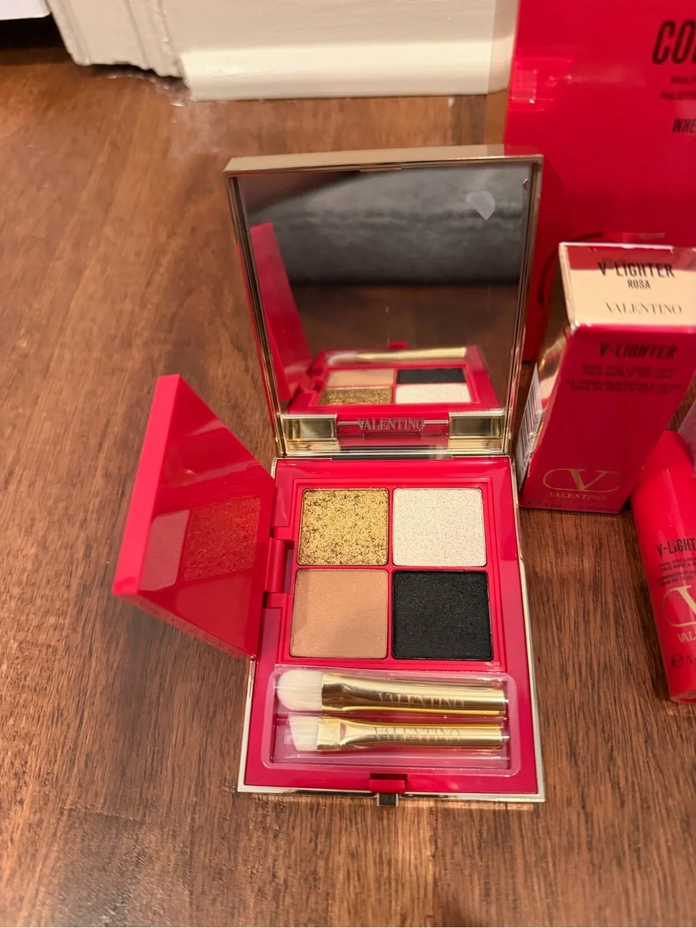 Valentino Color-Flip Pink Eyeshadow Palette & Lip Duo